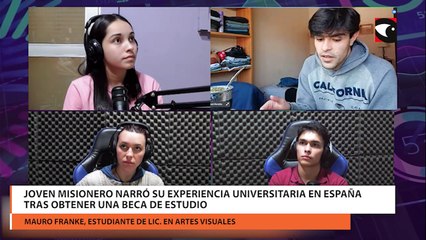 Joven misionero narró su experiencia universitaria en España tras obtener una beca de estudio