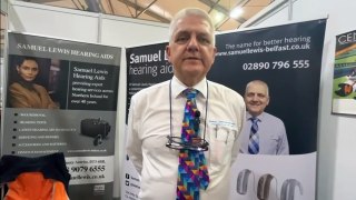 Samuel Lewis chats about hearing loss during the Balmoral Show