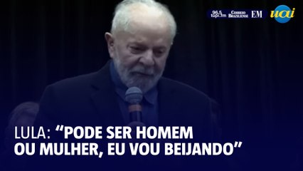 Lula diz que está "moderno" ao beijar muito as pessoas