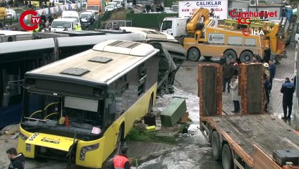 Alibeyköy'de 33 kişinin yaralandığı kazanın olduğu yerde keşif yapıldı