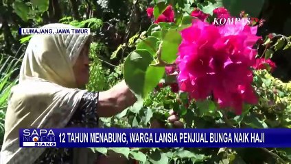 Nenek Penjual Bunga Asal Lumajang Berhasil Naik Haji Setelah 12 Tahun Menabung