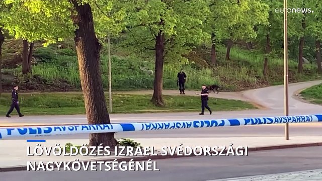 Vélhetően lövöldözés történt Izrael stockholmi nagykövetségénél