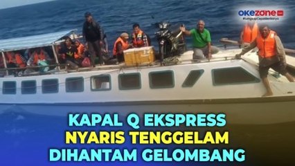 Tim SAR Evakuasi 36 Penumpang Kapal Q Ekspress yang Nyaris Tenggelam di Perairan Buton Selatan
