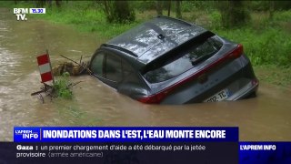 Moselle: les habitants face à la montée des eaux