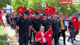 Aksaray'da özel gençlerin askerlik heyecanı