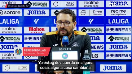 Bordalás: "Quitaría el VAR por un tiempo para ver lo que se echa de menos"