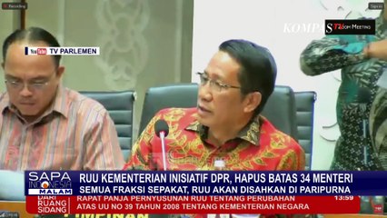Baleg DPR Setujui RUU Kementerian Negara Hapus Batas 34 Menteri