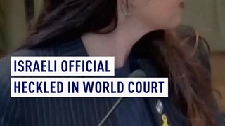 Israeli official heckled in World Court as Israel argues against South Africa