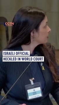 Israeli official heckled in World Court as Israel argues against South Africa