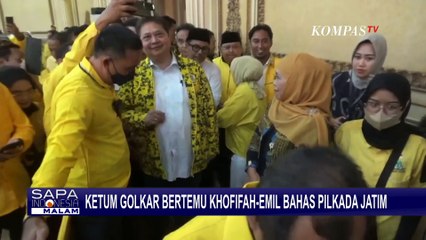 Ketum Golkar Bertemu Khofifah-Emil Bahas Pilkada Jatim