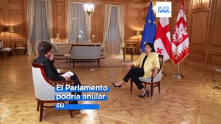 Exclusiva: La presidenta de Georgia vetará la Ley de Influencia Extranjera conocida como 'ley rusa'