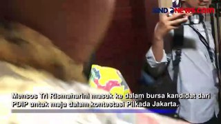 Respon Mensos Risma Usai Namanya Masuk Bursa Bacagub Jakarta dari PDIP