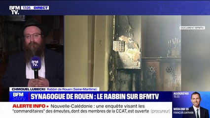 "Un grand choc, une grande tristesse": Chmouel Lubecki (rabbin de Rouen) réagit à l'attaque de la synagogue de Rouen