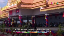 Robot Tempur Anjing China 'Menyala' Saat Latihan Perang