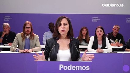 Belarra: “El PSOE se está convirtiendo en un partido de la guerra”