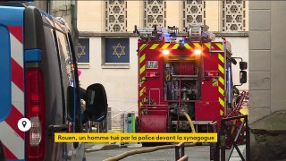 A Rouen, un homme abattu après avoir tenté de mettre le feu à une synagogue