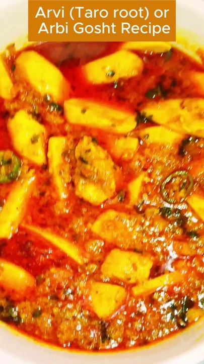 arvi/arbi gosht recipe
