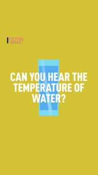 Can you hear the difference between hot and cold water?