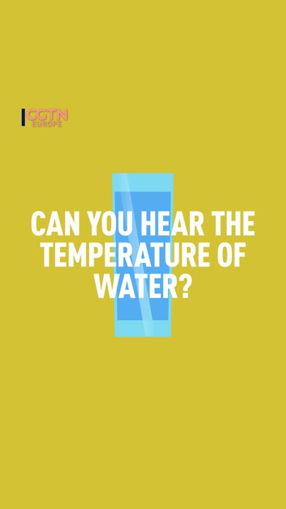 Can you hear the difference between hot and cold water?