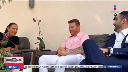 Claudia Sheinbaum recibió la visita de Saúl "Canelo" Álvarez