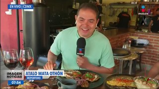 Atalo Mata desayuna en Don Yucataco