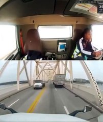 Her quick reaction saved her life