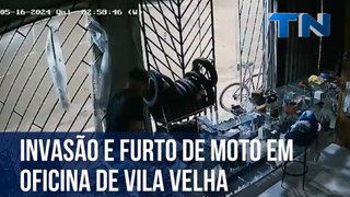 Invasão e furto de moto em oficina de Vila Velha