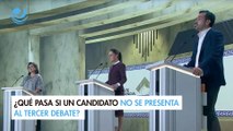 ¿Qué pasa si un candidato no se presenta al tercer debate?
