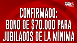 Bono de 70 mil para jubilados: ¿Quiénes pueden cobrarlo?