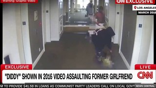 P.Diddy en train d'agresser violemment son ex femme Cassie en 2016