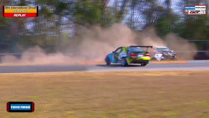 Racing Car Thailand F2 F4 F5 2024 Bira Race 1 Jitrayut Piyawat Big Crash