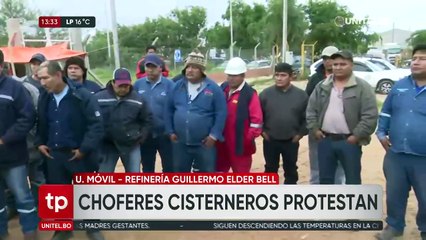 Protestas en la refinería de Palmasola