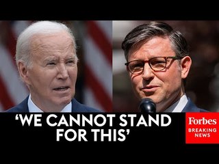 Mike Johnson Slams Biden Israel Aid Pause: He Claims To Want To Help He's 'Doing The Exact Opposite’