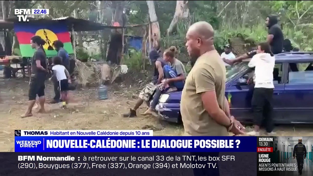 Thomas (habitant de Nouvelle-Calédonie): "Des jeunes sont rentrés dans une gendarmerie, ils y ont mis le feu"