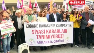 DEM Parti Ankara il örgütü Kobani davası kararlarını protesto etti