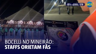 Andrea Bocelli: Portões do Mineirão Abrem para Show com Equipes Auxiliando Fãs