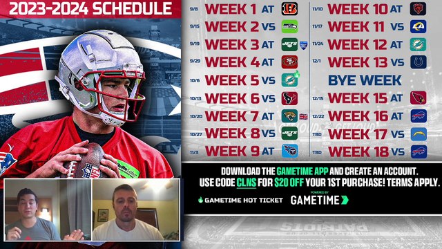 Patriots Schedule Release! | Patriots First and Goal