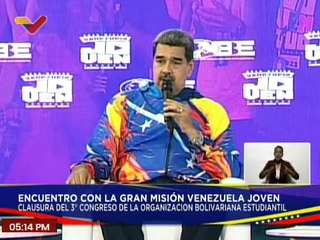Presidente Nicolás Maduro: Este tercer congreso de la OBE ha sido un éxito total