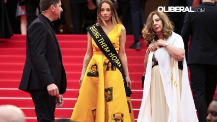 Os discretos símbolos de apoio à israelenses e palestinos em Cannes