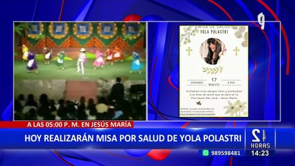 Yola Polastri: Ofrecerán misa de salud por recuperación de Chica de la tele