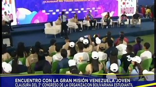 Pdte. Maduro participa en la clausura del III Congreso de la Organización Bolivariana Estudiantil