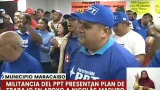 Partido político PPT ratifica su compromiso y apoyo al candidato Nicolás Maduro