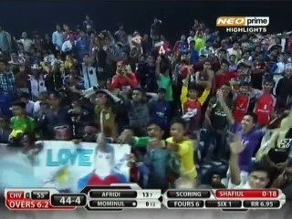 Shahid Afridi 62  vs Chittagong Vikings - Bangladesh Premier League 2015
