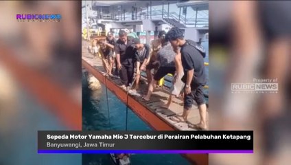 Hendak Masuk ke Kapal Sepeda Motor Yamaha Mio J Tercebur di Perairan Pelabuhan PT ASDP Ketapang, Seperti Ini Kronologinya