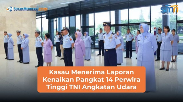 Kasau Menerima Laporan Kenaikan Pangkat 14 Perwira Tinggi TNI Angkatan Udara