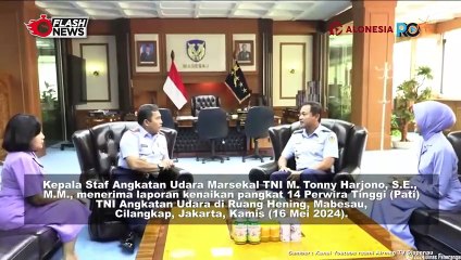 Kasau Menerima Laporan Kenaikan Pangkat 14 Perwira Tinggi TNI Angkatan Udara