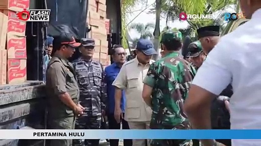 DARI QATAR, PRABOWO LANGSUNG KE SUMBAR CEK KORBAN BANJIR DAN ANTAR BANTUAN