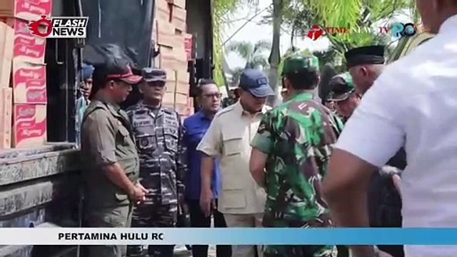 Dari Qatar, Prabowo ke Sumbar Beri Bantuan untuk Korban Banjir Lahar