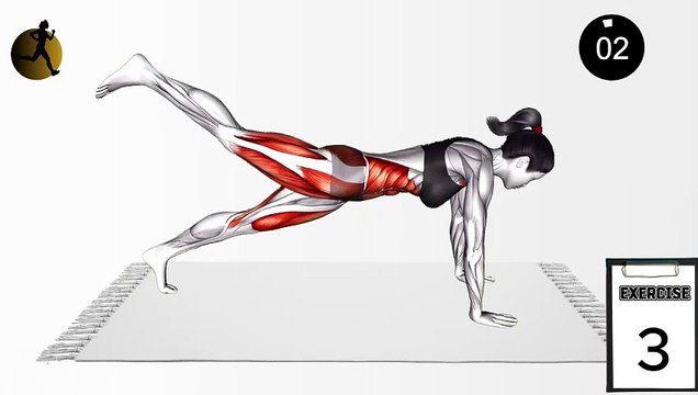 Daily exercise routine_ Day 1 (Fat Burner + Butt + Legs Exercises)