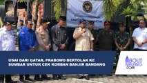 MENHAN PRABOWO SALURKAN BANTUAN DAN SAMPAIKAN DUKA CITA BANJIR BANDANG SUMATRA BARAT